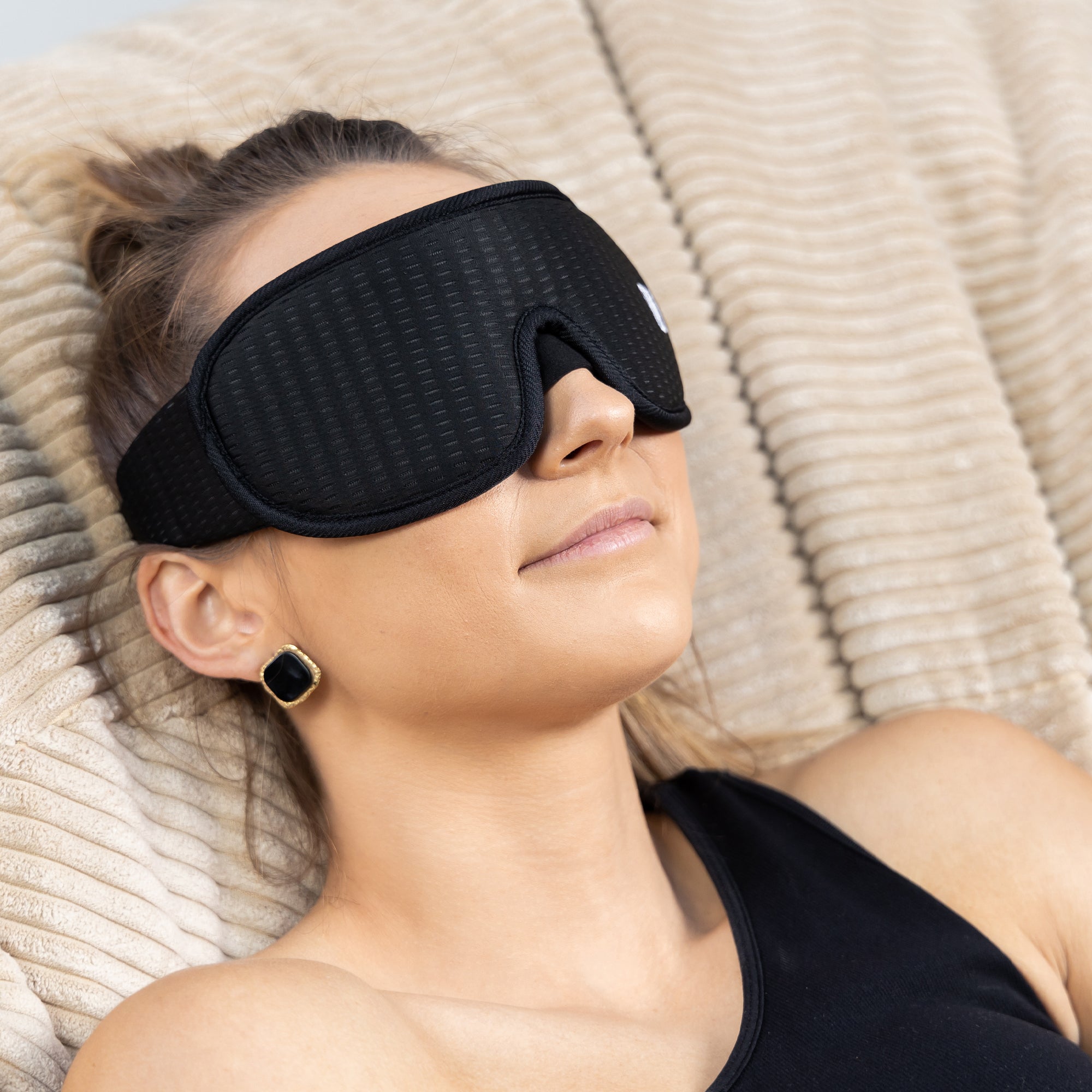 Slaapmasker Luxe -  100% Verduisterend - 3D Traagschuim - met Opbergzakje