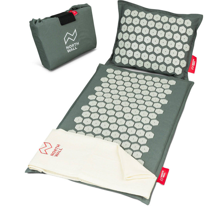 grijze Northwall spijkermat met spijkerkussen