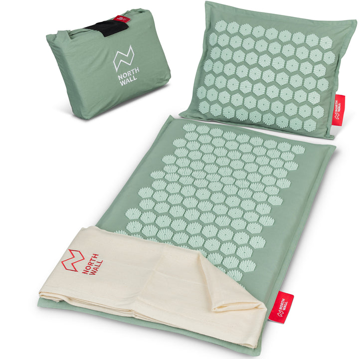 Spijkermat met spijkerkussen groen