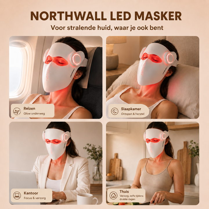 Masque facial NorthMask avec thérapie par lumière rouge