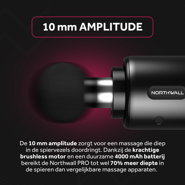 Northgun PRO inclusief Warmte Massagekop - Northwalleu
