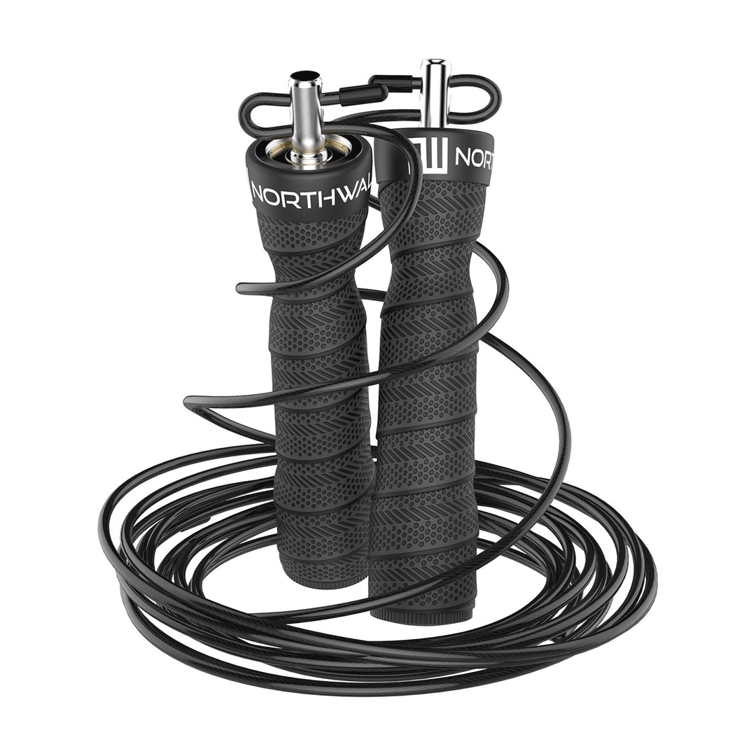 Springtouw - Professioneel Crossfit & Fitness Speed Rope - Jump Rope - Zwart