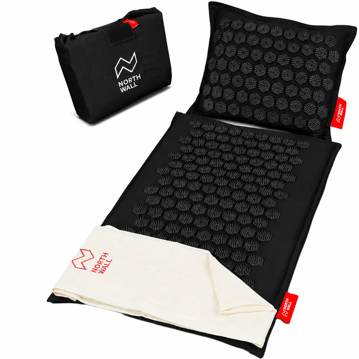 Northwall spijkermat &amp; kussen - Zwart